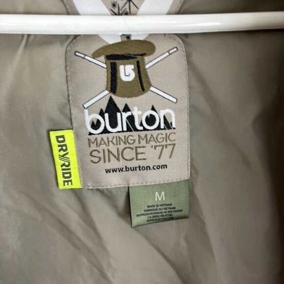 Burton Black Dryride Puffer Vest w/ Faux Trim on Hood - Picture 10 of 11